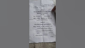 BCA(3 Semester)/Business Economic QuestionPaper Dec:-2024#questionpaper2024 #shorts#exampreparation