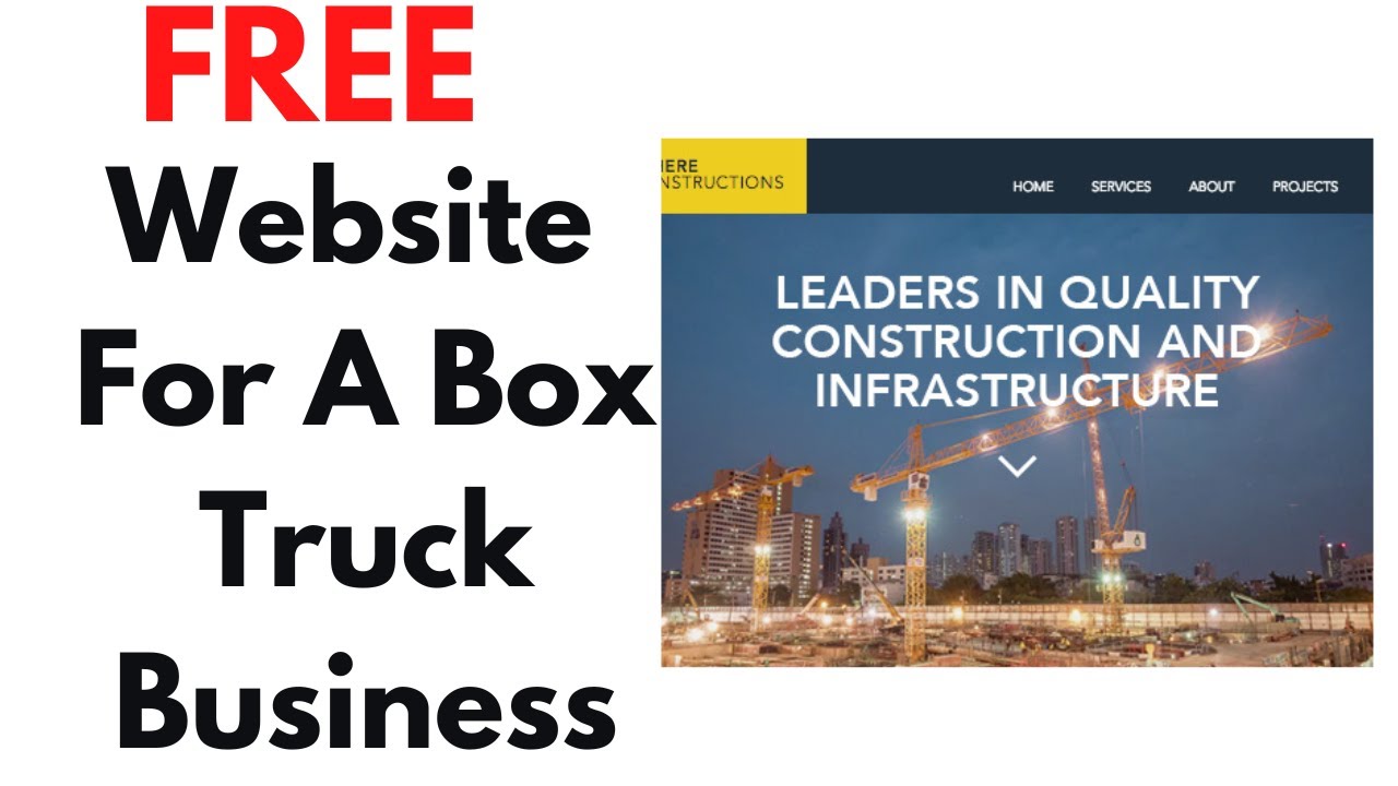 How To Make A Website For A Box Truck Business WIX WEBSITE BUILDER ...