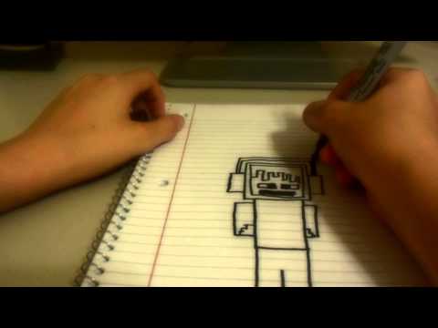 Comment dessiner le Minecraft Aventureux Anthony