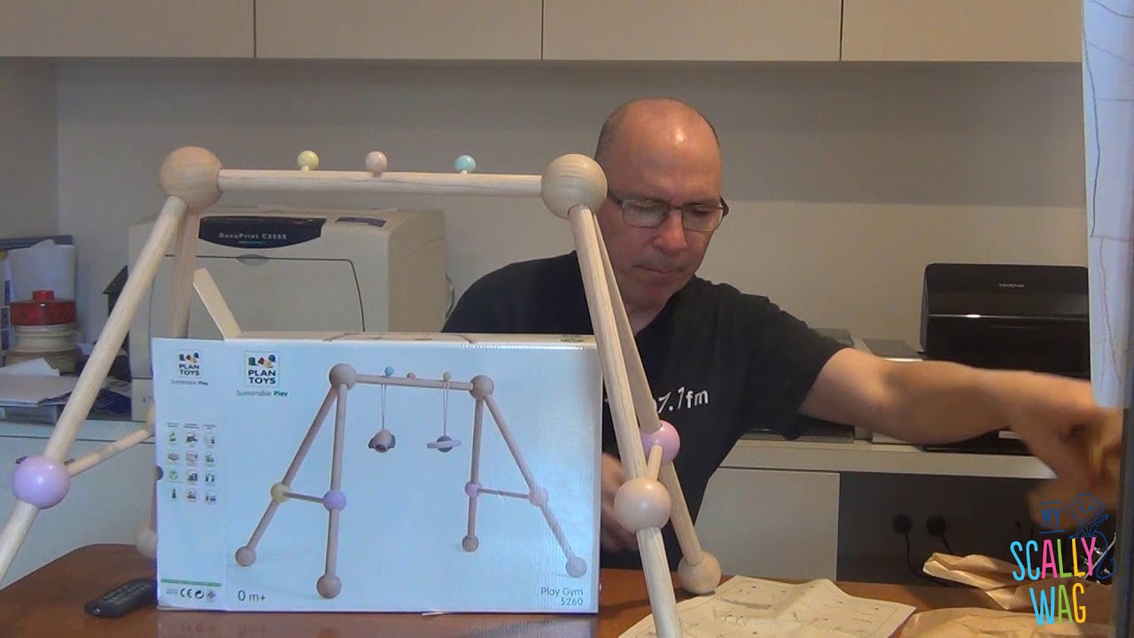 Toy Review: Plan Toys Wooden Play Gym - YouTube