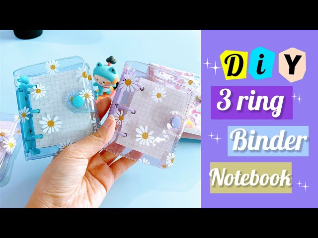 DIY 3 Ring Binder Mini Notebook / How to Make Mini Journal Notebook/Diary -  YouTube