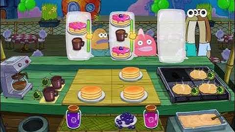 SpongeBob: Krusty Cook-Off - Pancake Stand - Level 11 - No Boosters - FULL STORY - CaroGamesNL