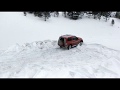 Mitsubishi Pajero / Montero / Shogun Goes Up To The Snow Hill In Altay