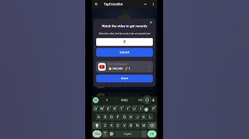 Birth Of Ethereum Code | TapCoin Lucky Code| TapCoin Video Code| #tapcoins #tapping #luckycode #bot