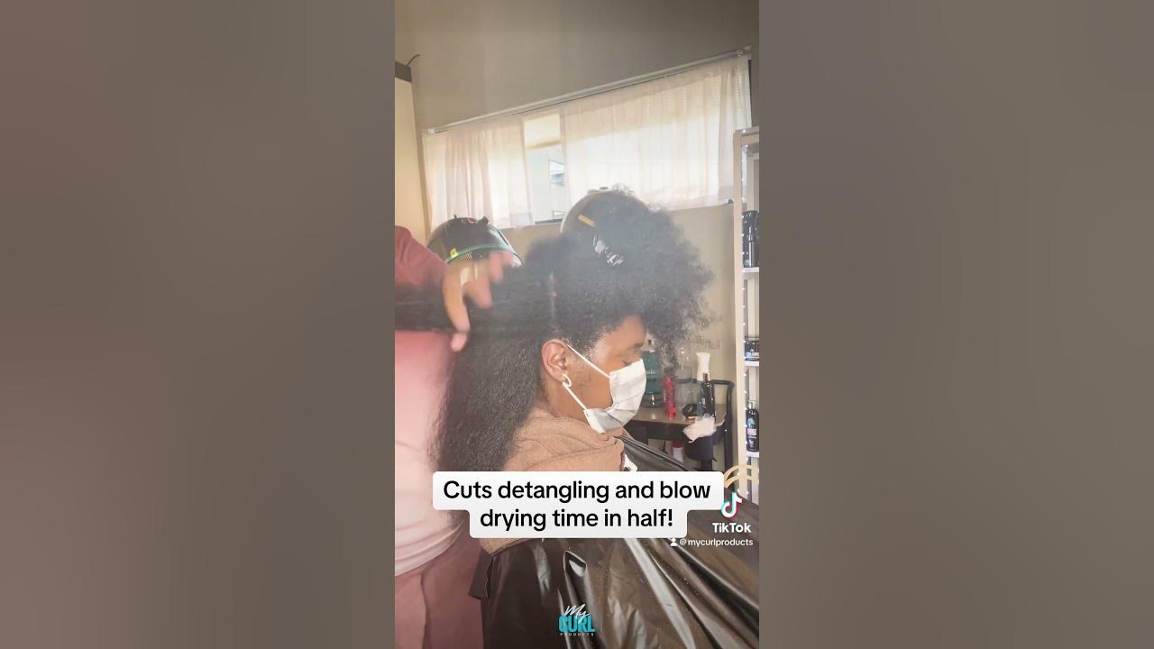 how-to-detangle-and-blow-dry-4c-hair-youtube