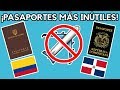 PASAPORTES MÁS DÉBILES DE LATINOAMÉRICA