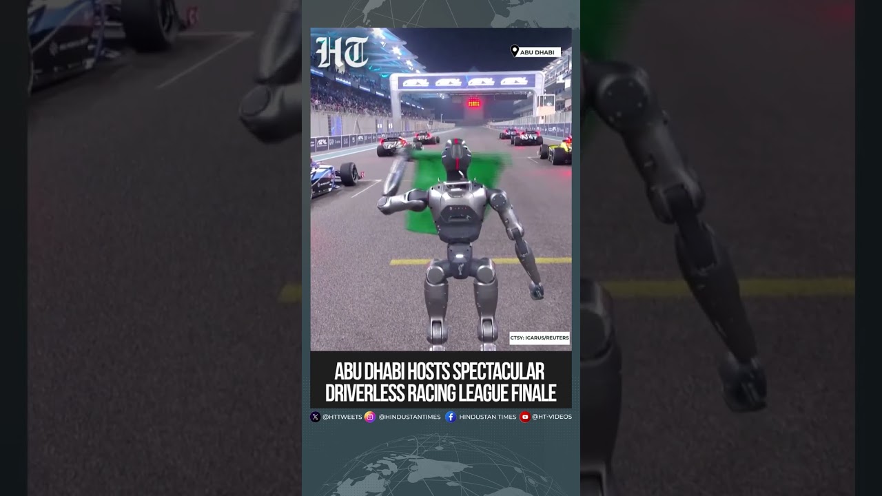 Abu Dhabi Driverless Cars Showcase Future Of Racing At A2RL Championship Finale | #shorts