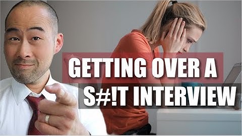 How To Bounce Back From A Bad Interview! (4 Tips)