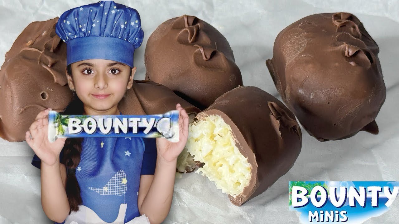 Mini Bounty Chocolate | Coconut Bars | Only 3 ingredients | 