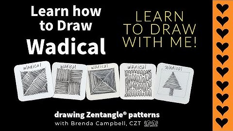 Drawing Zentangle® Pattern Wadical | a Fun Beginner Tangle