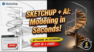 I Forced AI to Model in SketchUp... It Took 5 Seconds!