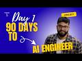 Day 1 of Becoming an AI Engineer | Roadmap + First AI Project 🚀