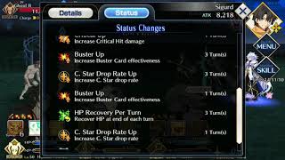 [FGO] Sigurd critical damage showcase. Sigurd, a crit monster.