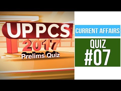UP PCS 2017 Prelims Quiz # 20