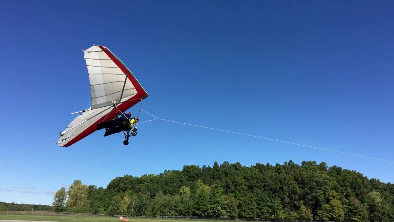 Tandem Hang Gliding 4K 5 Sid Taking off 09/24/2016 YouTube