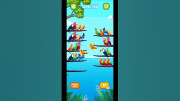 Bird Sort Puzzle Level 136 Gameplay Android IOS