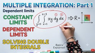 Multiple Integration Basics | Constant & Dependent Limits Explained (Part 1)