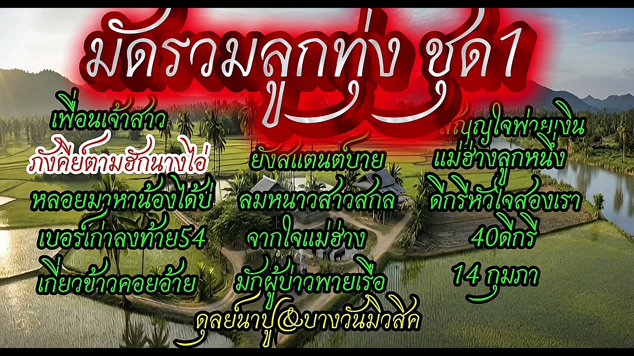 เพลงลูกทุ่งม่วนๆ มัดรวมลูกทุ่ง ชุดที่1  ดุลย์นาปู 