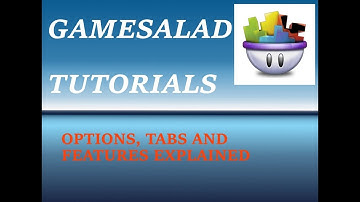 Game Salad Tutorial - Options Tabs and Features - Ep #2  (Windows)