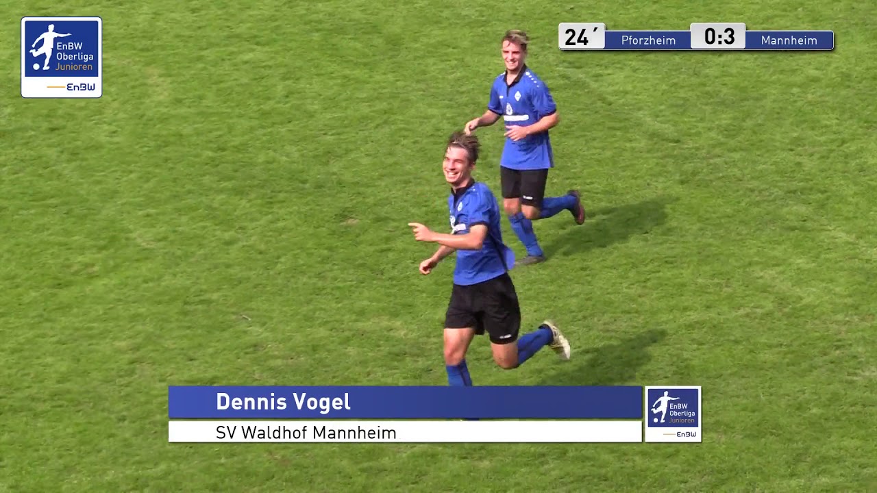 A-Junioren - 0:3 - Dennis Vogel - 1.CfR Pforzheim vs SV Waldhof Mannheim