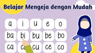 Belajar Mengeja  Dan Membaca 2 huruf Dengan Mudah Anak PAUD TK Dan SD Kelas 1