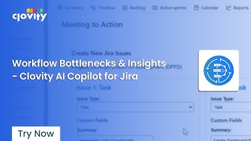 Workflow Bottlenecks & Insights App Demo | Clovity AI Copilot for Jira (90-sec Demo) | Try Now