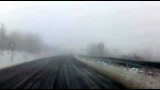 CAMINO DE SANTIAGO CON NIEVE  EN COCHE