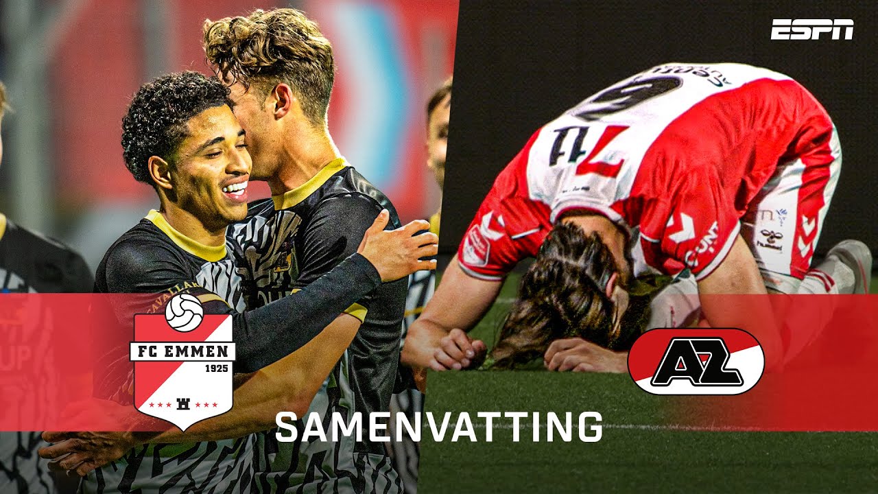 🫣 GIGABLUNDER Emmen-doelman, RO-ZANGELO DAAL in VORM ⚡️🔴 | Samenvatting FC Emmen - Jong AZ