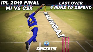 IPL 2019 Final - Malinga! - Last Over 9 Runs - MI vs CSK - Cricket 19 Scenario Sunday screenshot 4