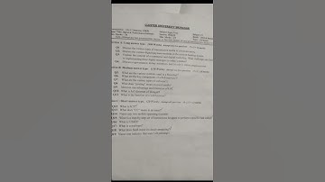 DTS question paper cluster University Srinagar