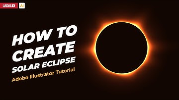 How To Create Solar Eclipse Using Color Dodge Adobe Illustrator Tutorial