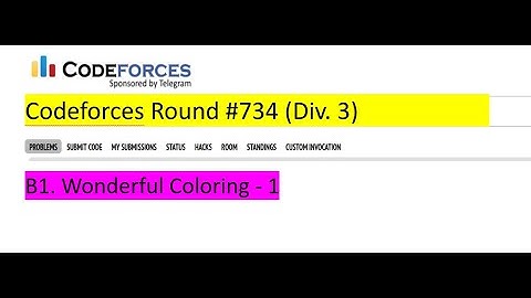 B1. Wonderful Coloring - 1 Solution (Bangla) | Codeforces Round #734 (Div. 3)