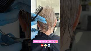 HOW IT ALL STARTED Curly Pixie Haircut: Complete Tutorial Linked Below! 🔥🔥🔥