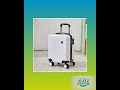 White 16 Inch Lightweight Carry-on Luggage for heights over 1.6m - Underseat &amp; Overhead Cabin Har...