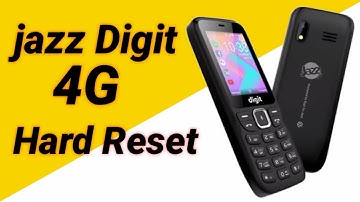 Jazz Digit 4g Hard Reset With keys || How to format jazz 4g Mobile || Factory Reset Pin Coad jazz 4g
