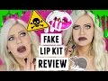 TESTING OUT FAKE LIP KITS  - REVIEW AND SWATCHES - ALL COLORS