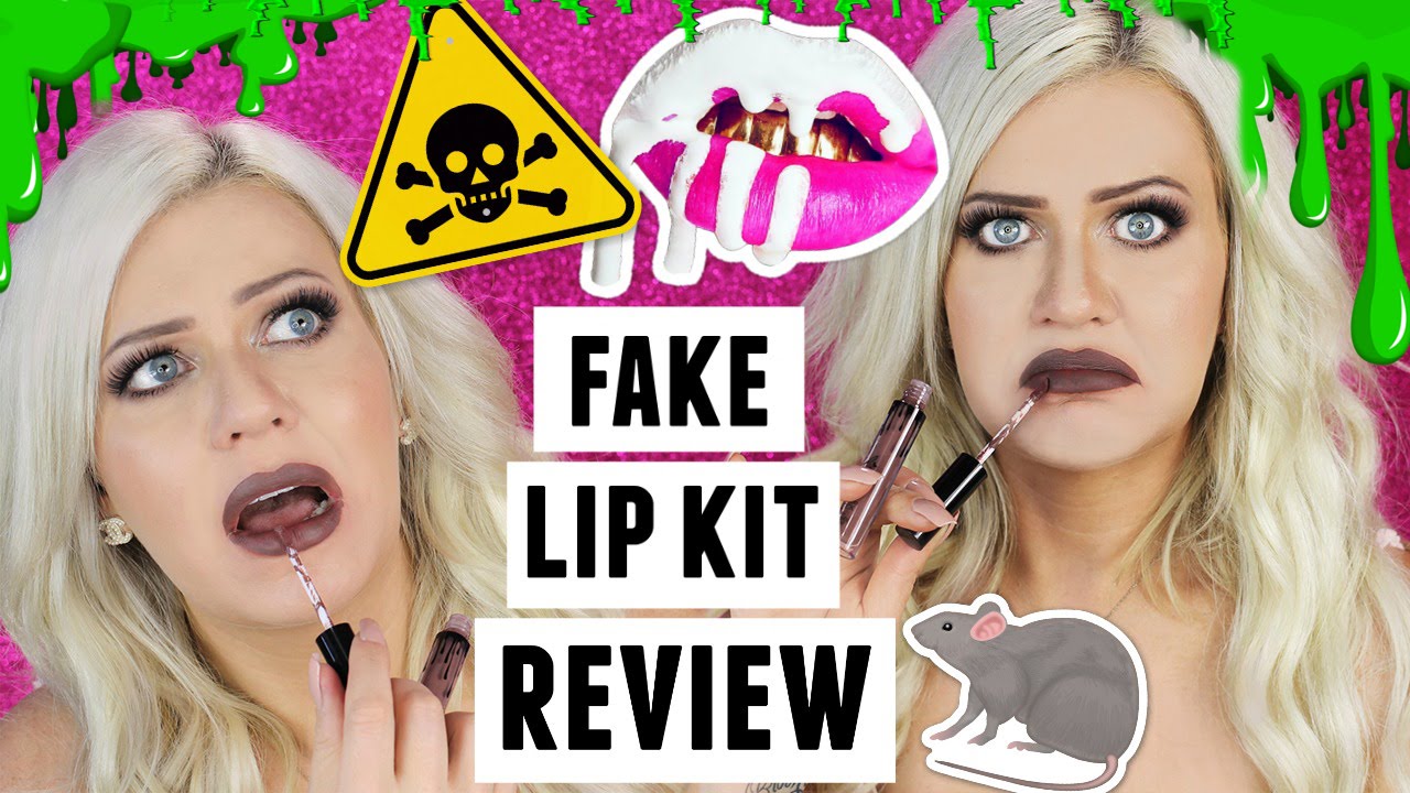 TESTING OUT FAKE LIP KITS REVIEW AND SWATCHES ALL COLORS YouTube