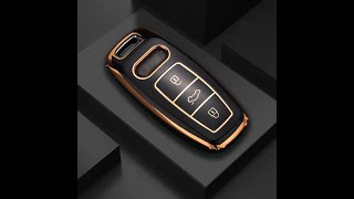 ontto Autoschlüssel Hülle Cover Passt für Audi A3 Sportback A6 A7 A8 A6L A8L RS6 RS7 S7 SQ7 SQ8 TPU screenshot 1