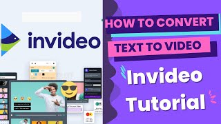 Information How to Convert Text to Video -  Invideo tutorial Update