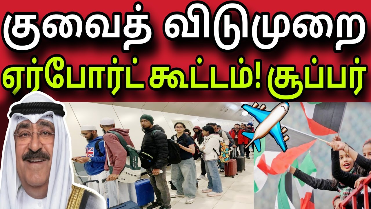 குவைத் விடுமுறை 😍✈️😍 | சூப்பர் தகவல் 😍✈️😍 | kuwait tamil news | ziashanawaz |