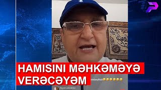 Bi̇lal Əli̇yev Söyüş Söydüyü Vi̇deolari Yayanlari Hədələdi̇: “Si̇yahi Hazirlanir...”