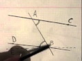 Теорема о пересечении двух параллельных прямых третьей