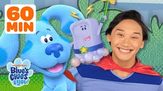 Blue and Josh's Superhero Clues & Skidoos! 🦸 | 60 Minute Compilation | Blue's Clues & You!