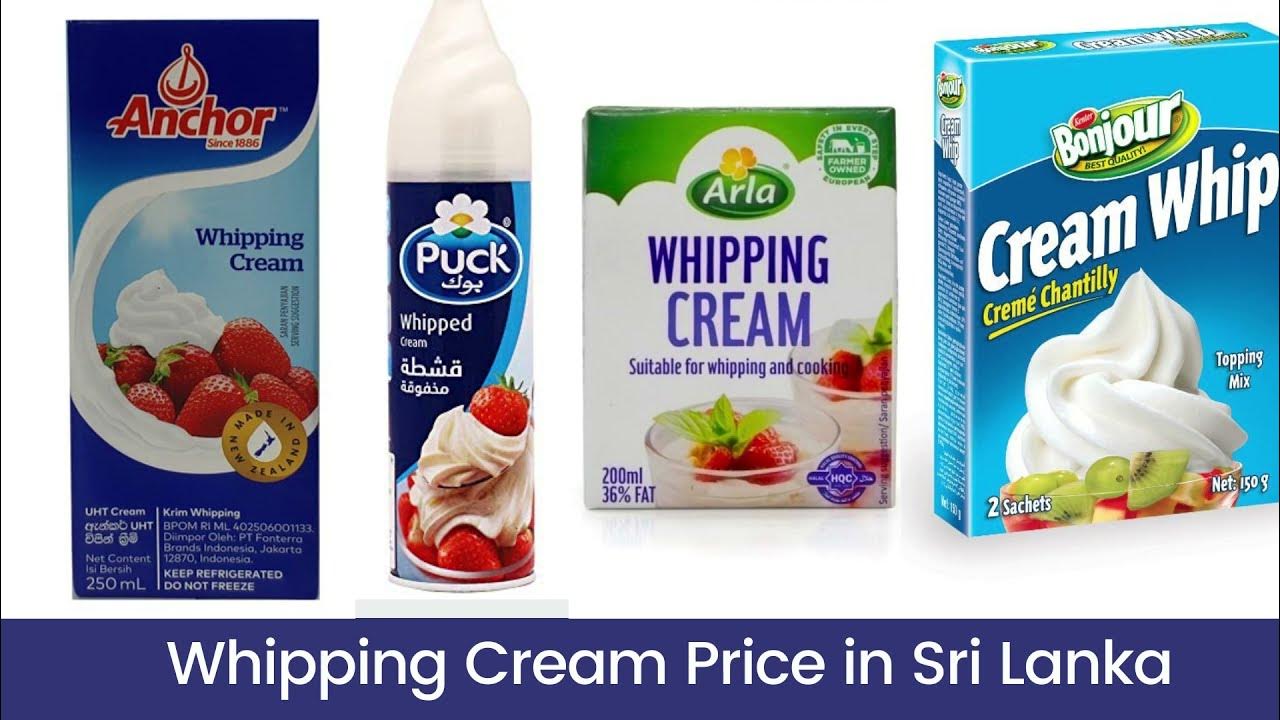 Whipping Cream Price in Sri Lanka YouTube