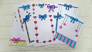 10 Border Designs/10 Border Designs for Project Files/Simple and Easy Borders for Project/ Border