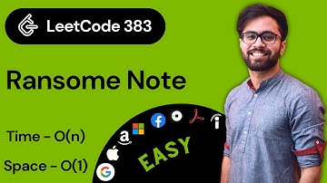 LeetCode 383 Solution in Hindi ( Ransome Note )