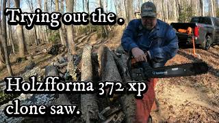 Holzfforma G372 clone saw. great chainsaw ! #chainsawreviews #chainsaws