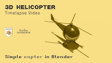 Creating A Simple Helicopter In Blender | Timelapse Video