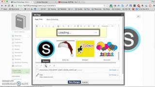 Schoology: Attaching files and documents to a page