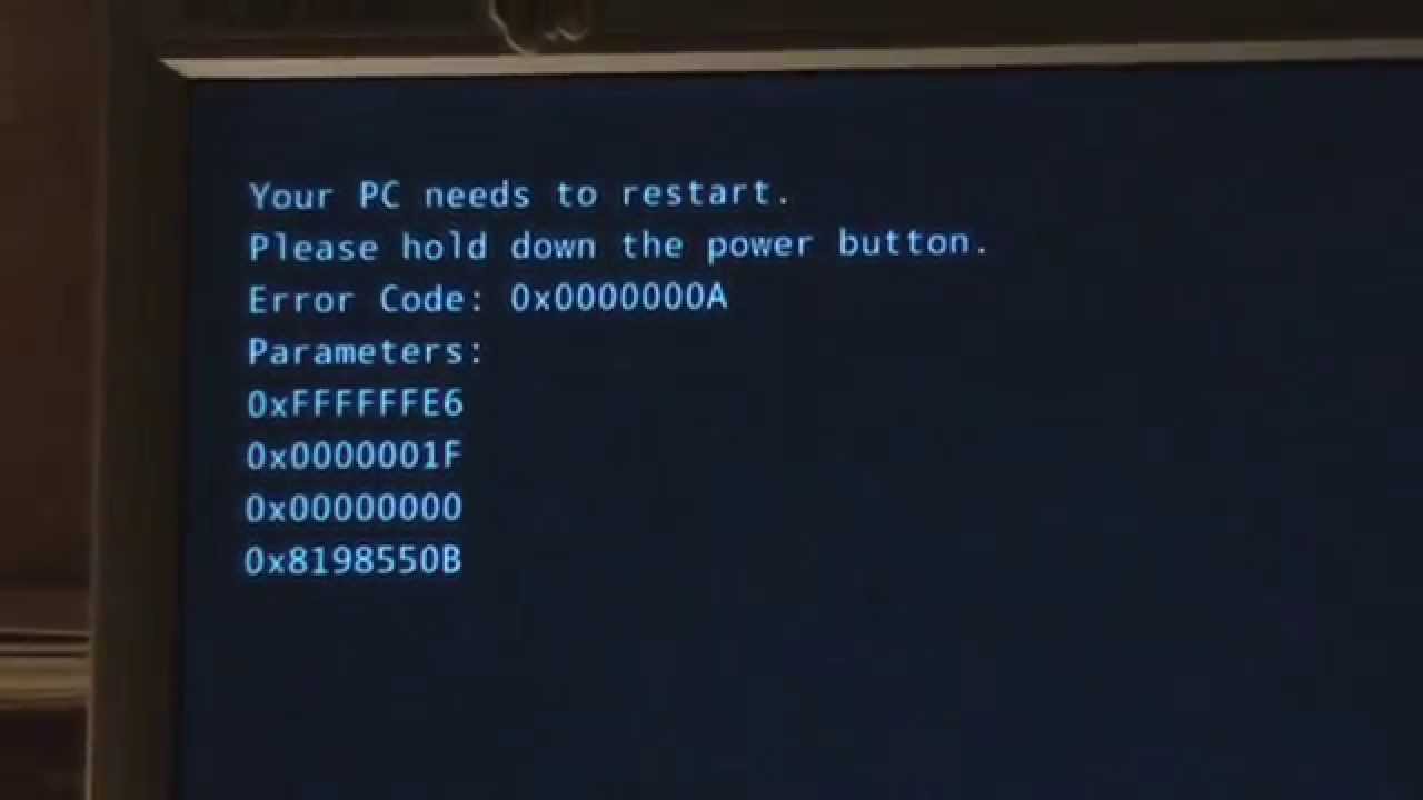 What is error code 0xc0000000a?